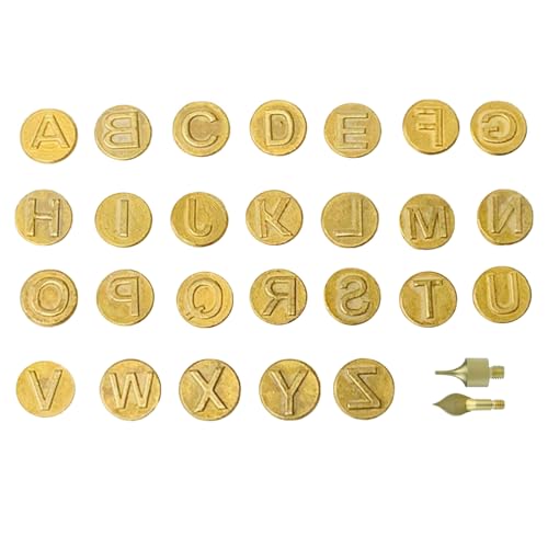 Brandmalerei Holz Lederbrennset,26 Buchstaben Kupferform Schablonen zum Prägen,DIY Holz Brennen Löten Tipps Schnitzwerkzeug Set Brennen Zubehör,für Holz Leder Brennkolben Leder Gravieren Schweißen (A) Brandmalerei Holz Lederbrennset,26 Buchstaben Kupferform Schablonen zum Prägen,DIY Holz Brennen Löten Tipps Schnitzwerkzeug Set Brennen Zubehör,für Holz Leder Brennkolben Leder Gravieren Schweißen (A) von Keho Keho Kehongdun