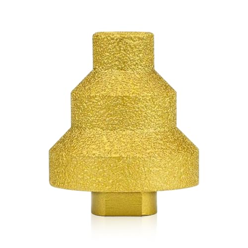 Effektiver Diamantkernbohrer,20–35–50mm Diamant-Stufen-Pagodenbohrer,Locherweiterer Mehrschichtiger Konischer Lochöffner mit Fase für Fliesen Marmor Keramik (01) von Keho Keho Kehongdun