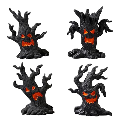 Halloween Deko Geister Baumstumpf,4pc Halloween Baumstumpf Figuren Geist Statue Gruselig Ornamente,Halloween Geist Baumstumpf Statue Figur Horror Deko,für Halloween Szenen Tischdekoration Halloween Deko Geister Baumstumpf,4pc Halloween Baumstumpf Figuren Geist Statue Gruselig Ornamente,Halloween Geist Baumstumpf Statue Figur Horror Deko,für Halloween Szenen Tischdekoration von Keho Keho Kehongdun