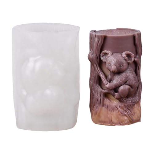 Herbst Deko Silikonform Koala,Kerzenformen Zum Gießen Koala Tiere Kerzen Silikonformen,Gipsformen Zum Gießen Koalas Hält Einen Ast,Silikonformen Gießformen Herbst Tiere,Kerzenformen Silikon (02) von Keho Keho Kehongdun