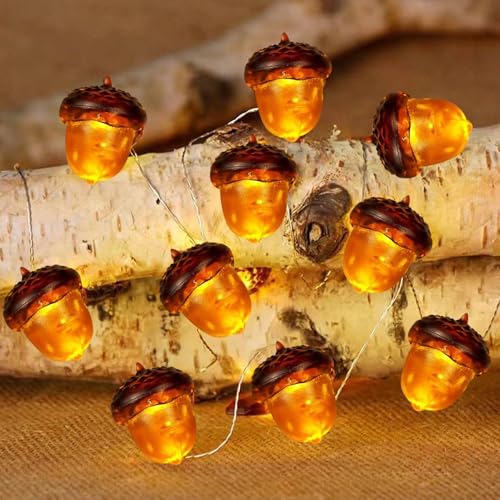 Herbstdeko Lichterkette Batterie,Eicheln Ahornblätter Kürbis Lichterketten mit Timer und 8 Modi,Herbst Ahornblatt Kürbisse Girlande Lichtern Fairy Lights für Erntedankfest Halloween (03,2M 20 LEDs) Herbstdeko Lichterkette Batterie,Eicheln Ahornblätter Kürbis Lichterketten mit Timer und 8 Modi,Herbst Ahornblatt Kürbisse Girlande Lichtern Fairy Lights für Erntedankfest Halloween (03,2M 20 LEDs) von Keho Keho Kehongdun