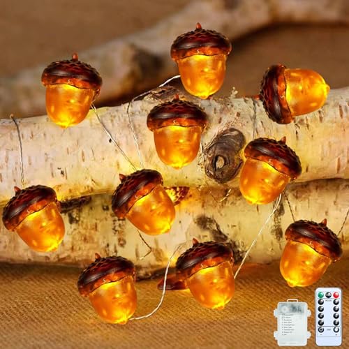 Herbstdeko Lichterkette Batterie,Eicheln Ahornblätter Kürbis Lichterketten mit Timer und 8 Modi,Herbst Ahornblatt Kürbisse Girlande Lichtern Fairy Lights für Erntedankfest Halloween (07,3M 30 LEDs) Herbstdeko Lichterkette Batterie,Eicheln Ahornblätter Kürbis Lichterketten mit Timer und 8 Modi,Herbst Ahornblatt Kürbisse Girlande Lichtern Fairy Lights für Erntedankfest Halloween (07,3M 30 LEDs) von Keho Keho Kehongdun