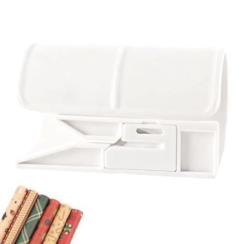 Kehongdun Geschenkpapierschneider, Geschenkpapier Cutter für Rollen & Organizer, Wrapping Paper Cutter Rollenschneider mit 2 Rollen & 6 Klingen – Für Weihnachtsgeschenkpapier (C) von Keho Keho Kehongdun