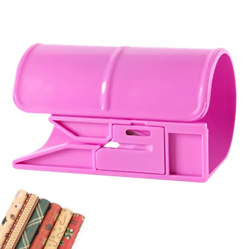 Kehongdun Geschenkpapierschneider, Geschenkpapier Cutter für Rollen & Organizer, Wrapping Paper Cutter Rollenschneider mit 2 Rollen & 6 Klingen – Für Weihnachtsgeschenkpapier (E) von Keho Keho Kehongdun