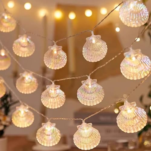 LED Lichterkette Muschel Seestern Deko,3M Lichterkette Blumen Girlande mit 20 LED-Licht und 2 Modi,Lichterkette Frühling Deko für Badezimmer Balkon Hochzeitsfeier Geburtstag Weihnachten Tischdeko (01) LED Lichterkette Muschel Seestern Deko,3M Lichterkette Blumen Girlande mit 20 LED-Licht und 2 Modi,Lichterkette Frühling Deko für Badezimmer Balkon Hochzeitsfeier Geburtstag Weihnachten Tischdeko (01) von Keho Keho Kehongdun