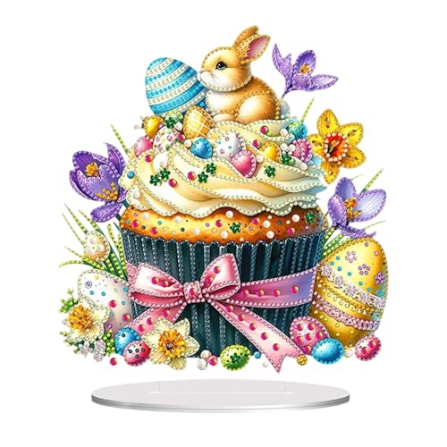 Ostern Doppelseitiger 5D Diamond Painting,Diamant Painting Osterhase,Diamond Painting für Erwachsene,Home Stand Up Edelstein Malerei Craft für Kinder Kunst Handwerk Geschenk Malerei für Ostern (12) von Keho Keho Kehongdun