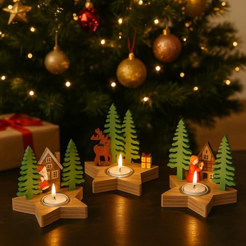 Silikonformen Gießformen Weihnachten,12 in 1 Weihnachtsbaum Silikonform Elch mit Sockel Silikon Gießform Kerzenhalter Gipsform Zum Gießen Baum Giessform Silikon für Weihnachten Deko (02) von Keho Keho Kehongdun