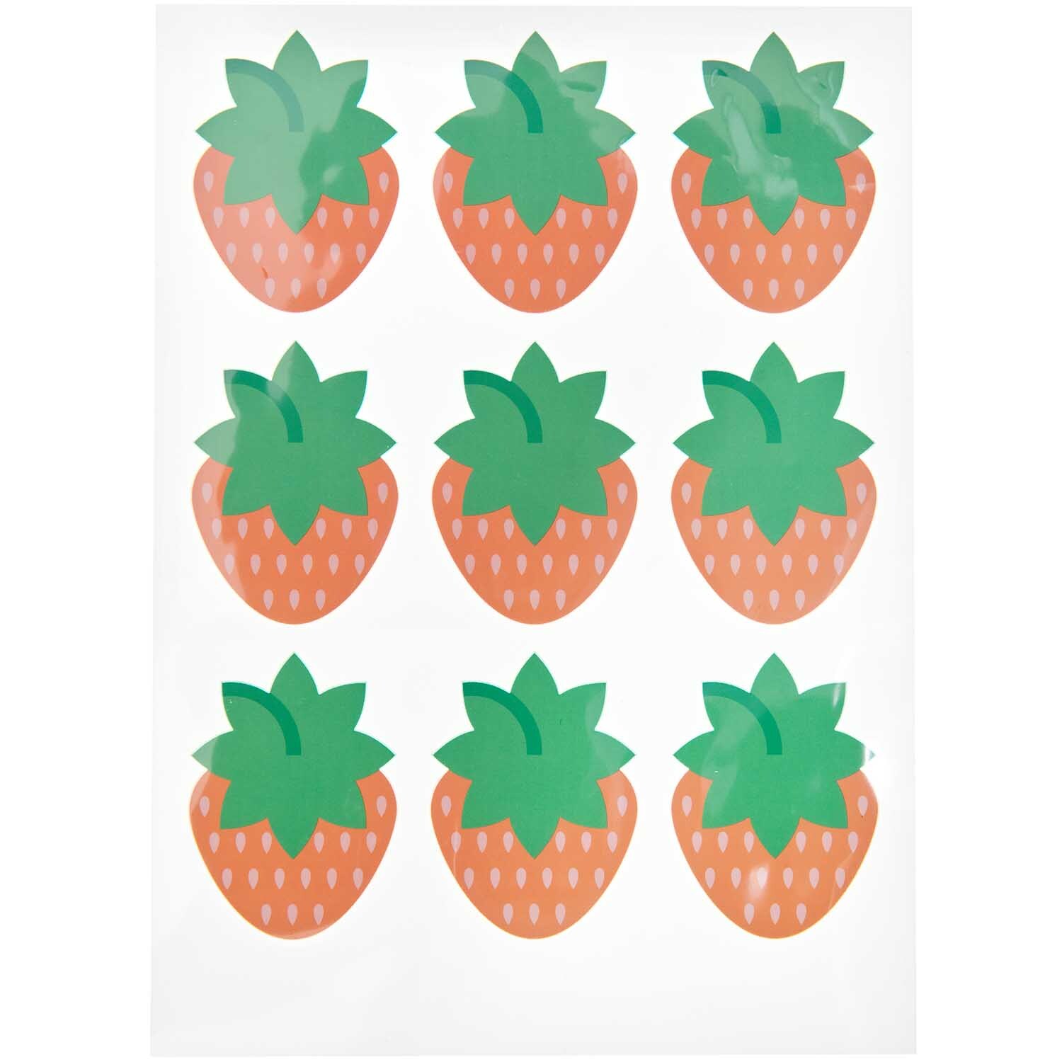 Bügelmotiv Erdbeeren 9 Stück von Rico Design