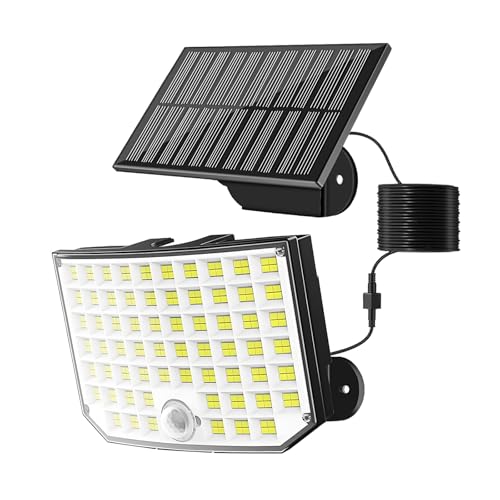 Kelenpro Solarlampen für Außen,3 Modi 256 LED Solarleuchte Aussen mit Bewegungsmelder,IP65 Wasserdicht Solar Lampe mit Fernbedienung 5m Kabel für Außen, Garten, Garage Kelenpro Solarlampen für Außen,3 Modi 256 LED Solarleuchte Aussen mit Bewegungsmelder,IP65 Wasserdicht Solar Lampe mit Fernbedienung 5m Kabel für Außen, Garten, Garage von Kelenpro