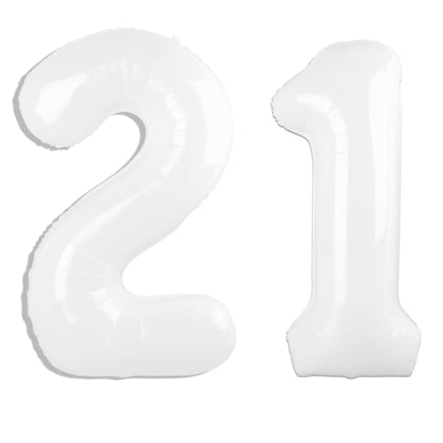 101,6 cm großer digitaler Ballon mit Zahl 21, Jumbo-Mylar-Folie, Heliumballon für 21 Luftballons für Geburtstagsparty, Hochzeitstag, Party-Dekorationen 101,6 cm großer digitaler Ballon mit Zahl 21, Jumbo-Mylar-Folie, Heliumballon für 21 Luftballons für Geburtstagsparty, Hochzeitstag, Party-Dekorationen von Kelfuoya