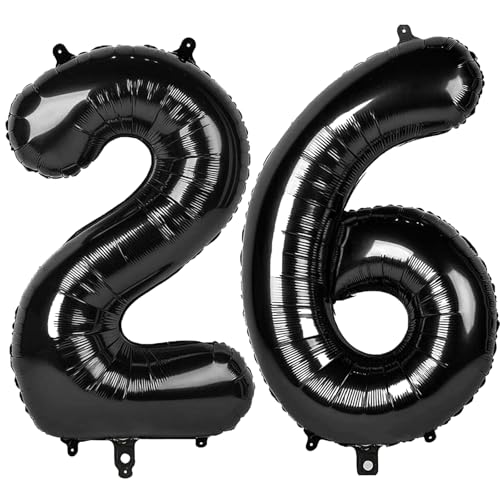 101,6 cm großer digitaler Ballon mit Zahl 26, Jumbo-Mylar-Folie, Heliumballon für 26 Luftballons für Geburtstagsparty, Hochzeitstag, Party-Dekorationen von Kelfuoya