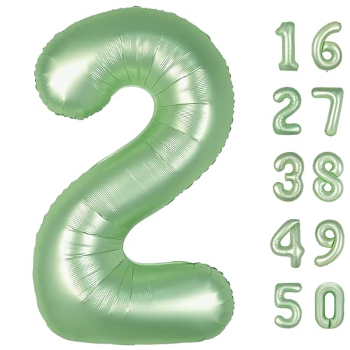 101,6 cm großer olivgrüner Ballon mit Zahl 2, Zahlenballons, große Jumbo-Zahlen-2-Folie, Mylar-Ballons für 12. Geburtstag, Party, Jahrestag, Veranstaltungen, Hochzeitstag, Party-Dekorationen 101,6 cm großer olivgrüner Ballon mit Zahl 2, Zahlenballons, große Jumbo-Zahlen-2-Folie, Mylar-Ballons für 12. Geburtstag, Party, Jahrestag, Veranstaltungen, Hochzeitstag, Party-Dekorationen von Kelfuoya