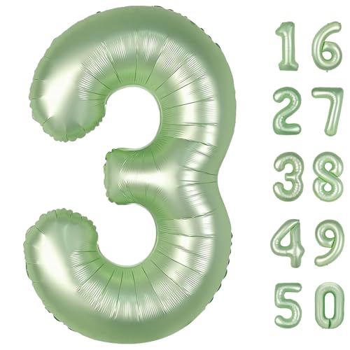 101,6 cm großer olivgrüner Ballon mit Zahl 3, Zahlenballons, große Jumbo-Zahlen-3-Folie, Mylar-Ballons für 13. Geburtstag, Party, Jahrestag, Veranstaltungen, Hochzeitstag, Party-Dekorationen 101,6 cm großer olivgrüner Ballon mit Zahl 3, Zahlenballons, große Jumbo-Zahlen-3-Folie, Mylar-Ballons für 13. Geburtstag, Party, Jahrestag, Veranstaltungen, Hochzeitstag, Party-Dekorationen von Kelfuoya