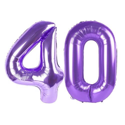 Digitaler Ballon mit Zahl 40, Jumbo-Mylar-Folie, Heliumballon für 40 Luftballons, für Geburtstagsparty, Hochzeitstag, Party-Dekorationen Digitaler Ballon mit Zahl 40, Jumbo-Mylar-Folie, Heliumballon für 40 Luftballons, für Geburtstagsparty, Hochzeitstag, Party-Dekorationen von Kelfuoya