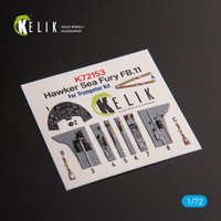Hawker Sea Fury FB.11 - Interior 3D-Decals [Trumpeter] von Kelik