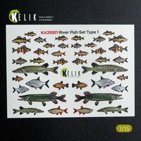 River Fish set Type 1 - 3D-Decals for dioramas von Kelik