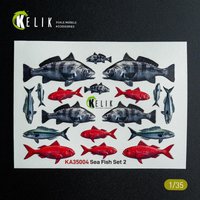 Sea Fish set Type 2 - 3D-Decals for dioramas von Kelik