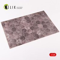 Soviet hexagonal plates 1930-1960 (Runways up to 1000 m, Taxiways, parkings - 1) - Acrylic 3 mm (410 x 270 mm) (410 g) von Kelik