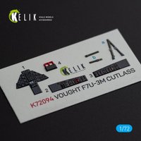 Vought F7U-3M Cutlass - Interior 3D-Decals [Fujimi] von Kelik
