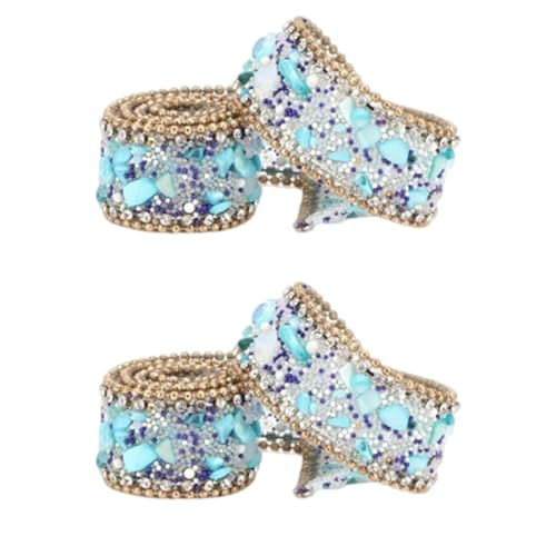 2 Rollen Strass-Kette zum Aufbügeln auf Strass-Bänder zum Aufnähen 2 Rollen Strass-Kette zum Aufbügeln auf Strass-Bänder zum Aufnähen von Kelisdi