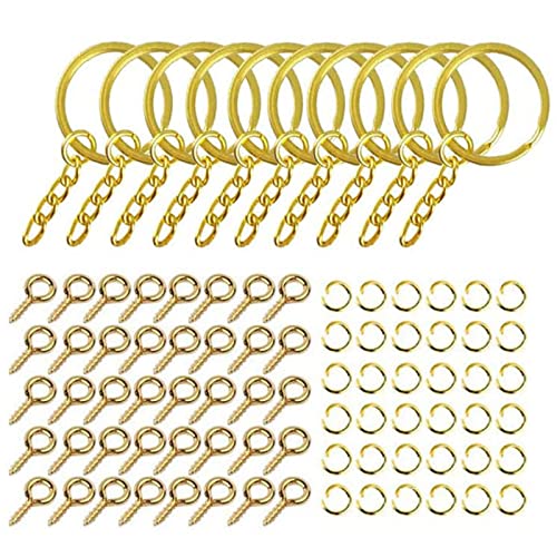 220x Split für Schlüssel mit Kette und Biegeringe Schraubösen Ösenstifte Metallringe mit offenem Sprungring rund für Schlüsselringe 220x Split für Schlüssel mit Kette und Biegeringe Schraubösen Ösenstifte Metallringe mit offenem Sprungring rund für Schlüsselringe von Kelisdi