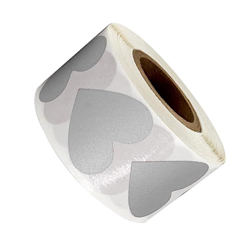 300 Stück Herz-Kratz-Aufkleber, 25 mm, für Hochzeit, Geburtstag, Babyparty, Verlosung, Karten, Zertifikate, Karten, Grußkartenzubehör 300 Stück Herz-Kratz-Aufkleber, 25 mm, für Hochzeit, Geburtstag, Babyparty, Verlosung, Karten, Zertifikate, Karten, Grußkartenzubehör von Kelisdi