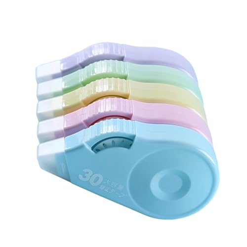 5 Stück Kleberoller, Korrekturroller, große Kapazität, weißes Klebeband, Schulbedarf für Schüler 5 Stück Kleberoller, Korrekturroller, große Kapazität, weißes Klebeband, Schulbedarf für Schüler von Kelisdi