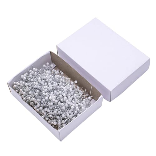 Bunte Quiltnadeln, Perlenkopf, Schneidernadeln, Nähen, Positionierungsnadeln zum Nähen, Basteln, Musterherstellung, runde Spitze zum Basteln, 800 Stück von Kelisdi