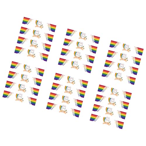 Bunte Wasserflaschen-Aufkleber, Wasserflaschen-Etiketten, Textur für Hochzeit, Geburtstag und Outdoor-Aktivitäten, 24 Stück von Kelisdi