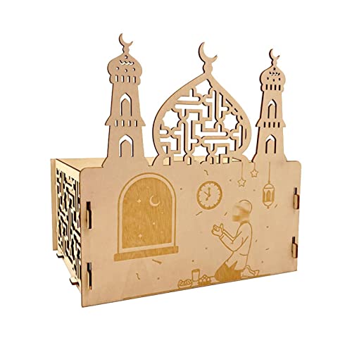Eid Holzornamente, dekorative Haushaltskunst, dekorative Ornamente für Hochzeit, Geburtstag, Urlaub, Party, Dekoration, Holz von Kelisdi