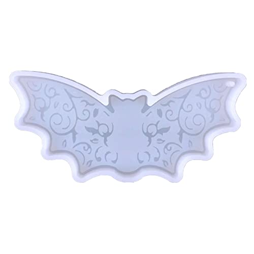 Epoxid-Gussform in Fledermausform, Halloween-Silikonformen, Schlüsselanhänger, Harzform mit Loch für Epoxid-Anhänger, Charme Epoxid-Gussform in Fledermausform, Halloween-Silikonformen, Schlüsselanhänger, Harzform mit Loch für Epoxid-Anhänger, Charme von Kelisdi