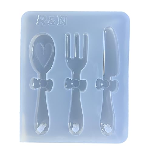 Geometrische Schleife, Gabel, Löffel, Silikon, Epoxidharz, Form mit Loch, Schlüsselanhänger, Anhänger, Schmuck für Taschen, Dekorationen, Schleife, Liebesgriff, Gabel, Löffel, Teile Geometrische Schleife, Gabel, Löffel, Silikon, Epoxidharz, Form mit Loch, Schlüsselanhänger, Anhänger, Schmuck für Taschen, Dekorationen, Schleife, Liebesgriff, Gabel, Löffel, Teile von Kelisdi