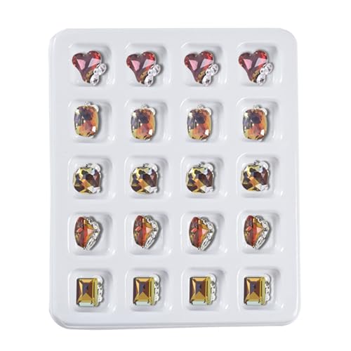 Heben Sie sich mit 20 Kristall-Nageljuwelen hervor, einfach anzubringen und zu entfernen, Maniküre-Design, Nagelkunst, Schmuckherstellung, Ornamente Heben Sie sich mit 20 Kristall-Nageljuwelen hervor, einfach anzubringen und zu entfernen, Maniküre-Design, Nagelkunst, Schmuckherstellung, Ornamente von Kelisdi