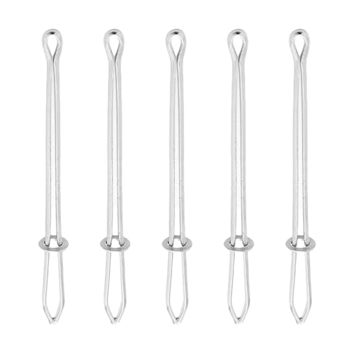 Kelisdi 5 Stück elastische Einfädler Kordelzug Einfädler Pinzette Einfach Schnell Einsetzen Seilclip für Hoodies Hosen Elastisches Band Einsatz für Handwerk von Kelisdi