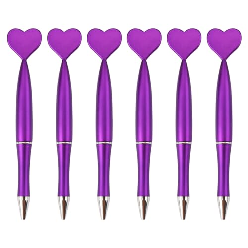 Kelisdi 6 x herzförmige Kugelschreiber, Journaling-Stifte 1,0 mm, Schreibwarenbedarf für Studenten Kelisdi 6 x herzförmige Kugelschreiber, Journaling-Stifte 1,0 mm, Schreibwarenbedarf für Studenten von Kelisdi