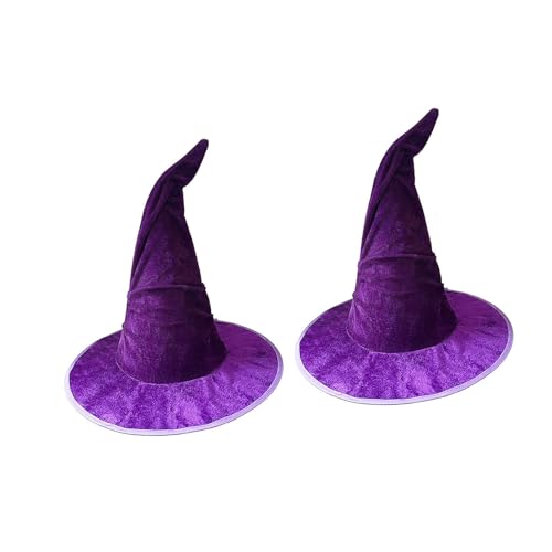 Kelisdi Crushed Witch Hat Vintage Type Halloween Party Accessory With Steel Wire Brims For Cosplays Costume Photography Vintage Witch Costume Hat von Kelisdi