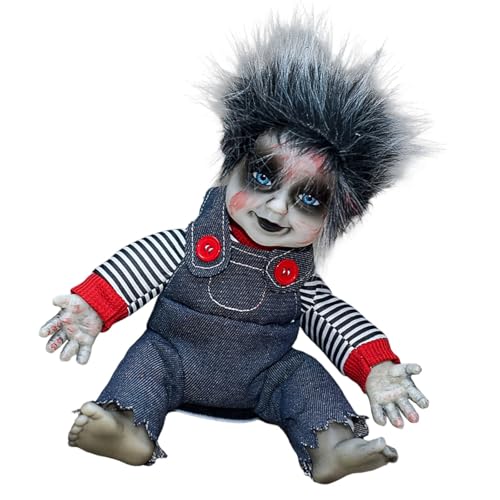 Kelisdi Gruselige Puppenfigur mit beleuchtetem Gesicht und erschreckendem Soundeffekt Gruselige Sitzpuppe Kelisdi Gruselige Puppenfigur mit beleuchtetem Gesicht und erschreckendem Soundeffekt Gruselige Sitzpuppe von Kelisdi