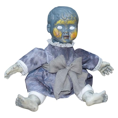 Kelisdi Gruselige Puppenfigur mit beleuchtetem Gesicht und erschreckendem Soundeffekt Gruselige Sitzpuppe Kelisdi Gruselige Puppenfigur mit beleuchtetem Gesicht und erschreckendem Soundeffekt Gruselige Sitzpuppe von Kelisdi
