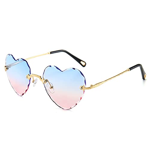 Kelisdi Herzförmige Damenbrille, randlos, herzförmig, für Junggesellinnenabschiede Kelisdi Herzförmige Damenbrille, randlos, herzförmig, für Junggesellinnenabschiede von Kelisdi