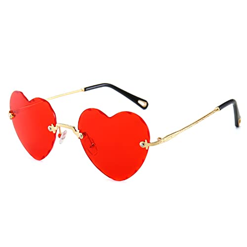 Kelisdi Herzförmige Damenbrille, randlos, herzförmig, für Junggesellinnenabschiede von Kelisdi
