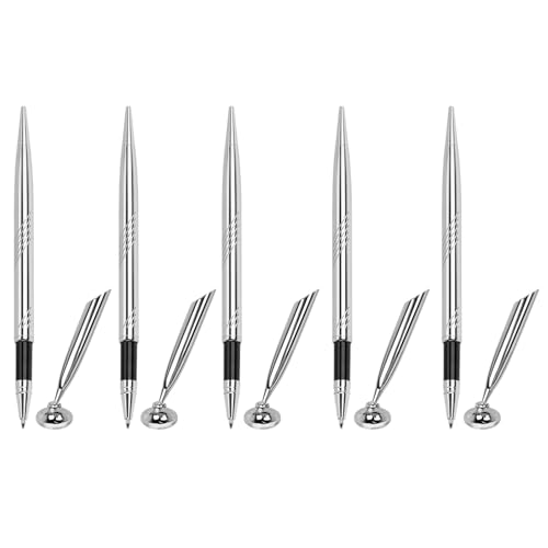 Kelisdi Kugelschreiber mit Sockel, Empfangsstift, Unterschriften, Schreibtischstift, Zähler, Servicestift, Bürobedarf für Hotel, 5 Stück Kelisdi Kugelschreiber mit Sockel, Empfangsstift, Unterschriften, Schreibtischstift, Zähler, Servicestift, Bürobedarf für Hotel, 5 Stück von Kelisdi