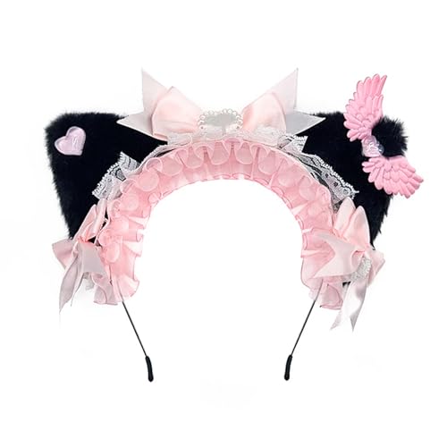 Kelisdi Schöne Kinder-Stirnbänder für Kätzchen, Partykleidung, Schleifen, Kopfbedeckung für Musikfestivals, Foto-Requisiten für Halloween-Fotografie Kelisdi Schöne Kinder-Stirnbänder für Kätzchen, Partykleidung, Schleifen, Kopfbedeckung für Musikfestivals, Foto-Requisiten für Halloween-Fotografie von Kelisdi