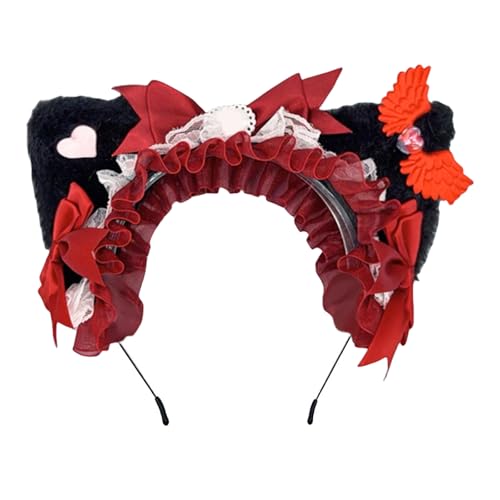 Kelisdi Schöne Kinder-Stirnbänder für Kätzchen, Partykleidung, Schleifen, Kopfbedeckung für Musikfestivals, Foto-Requisiten für Halloween-Fotografie Kelisdi Schöne Kinder-Stirnbänder für Kätzchen, Partykleidung, Schleifen, Kopfbedeckung für Musikfestivals, Foto-Requisiten für Halloween-Fotografie von Kelisdi