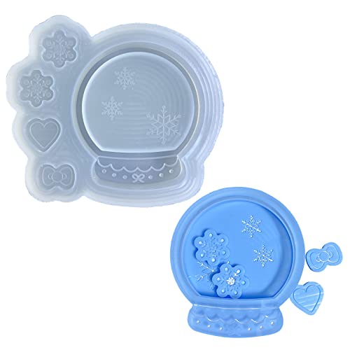 Kristallkugelform Shaker Silikonformen Harz Shaker Formen Harz Gießsilikon für Anhänger Handwerk Formen für Epoxy von Kelisdi