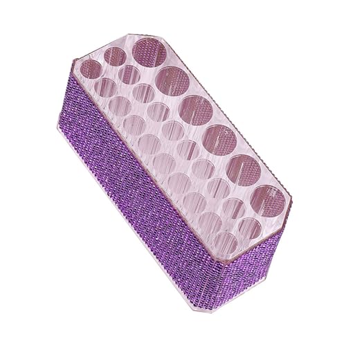 Make-up-Pinsel-Organizer mit 26 Löchern, Strass, Acryl, Kosmetikpinselständer für Kosmetik, Werkzeug, Bleistifte, Eyeliner, Farbe, Acrylstifte, Display-Ständer Make-up-Pinsel-Organizer mit 26 Löchern, Strass, Acryl, Kosmetikpinselständer für Kosmetik, Werkzeug, Bleistifte, Eyeliner, Farbe, Acrylstifte, Display-Ständer von Kelisdi