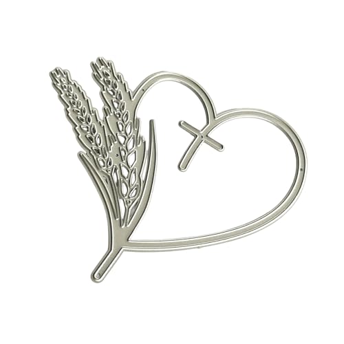 Metall-Stanzformen in Herzform, Weizen, Prägeschablonen für Scrapbooking, Album, Karten, Foto-Tagebuch, Dekorationen, Karbonstahl, Stanzformen, Herz, Weizen, Prägeformen, Stanzschablonen Metall-Stanzformen in Herzform, Weizen, Prägeschablonen für Scrapbooking, Album, Karten, Foto-Tagebuch, Dekorationen, Karbonstahl, Stanzformen, Herz, Weizen, Prägeformen, Stanzschablonen von Kelisdi