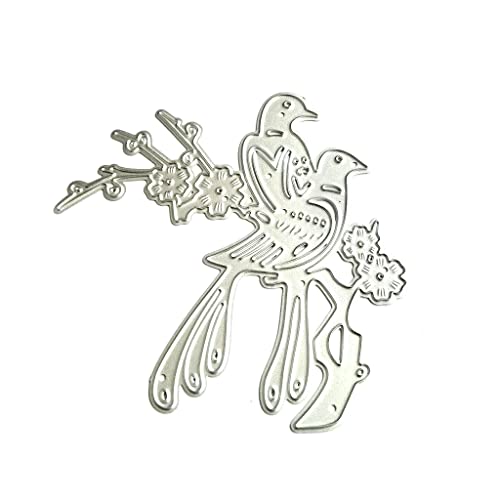 Metall-Stanzschablone mit Vögeln für Scrapbooking, Album, Papier, Karten, Prägeschablone, Basteln, Dekoration, Metall-Stanzformen von Kelisdi