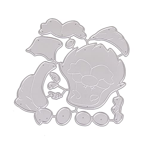 Metall-Stanzschablonen-Set mit Weihnachtsmann-Motiv, Scrapbooking, Album, Papier, Karte, Schablone, Präge, Dekoration, Metall-Stanzformen-Set von Kelisdi