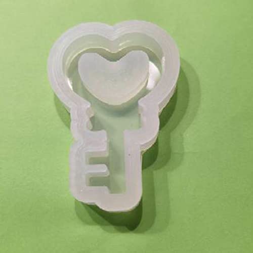 Niedliche Herz-Harz-Shaker-Form, Epoxidharz-Formen, Kristall-Schlüsselanhänger-Formen, Silikon-Gießform für DIY-Schmuck von Kelisdi