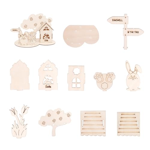 Ostern Holzdeko Holz Ornament Figuren Kreative Holzplatte Dekorationen für Ostern Dekore Holzfiguren Ostern Holzdeko Holz Ornament Figuren Kreative Holzplatte Dekorationen für Ostern Dekore Holzfiguren von Kelisdi